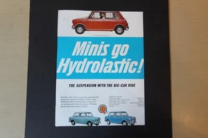 Original 1964 mag AUSTIN MORRIS MINI Go hydrolastic frame-ready wall-art  - Picture 1 of 1