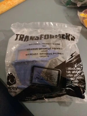 McDonalds 2016 Happy Meal Toy Transformers Robots Disguise Optimus Prime Mask  - Image 1 of 2