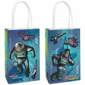 BUZZ LIGHTYEAR THE MOVIE CREATE YOUR OWN KRAFT PAPER FAVOR BAGS (8ct)~Birthday - Picture 1 of 1
