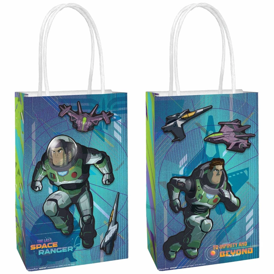 BUZZ LIGHTYEAR THE MOVIE CREATE YOUR OWN KRAFT PAPER FAVOR BAGS (8ct)~Birthday - Image 1 of 1