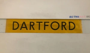 Dartford (Y) London Linen Bus Destination Blind 7April 31” Perfect Gift - Picture 1 of 9