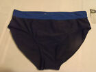 Jaclyn Smith Size 8 16 or 20 Front Lined Blue Swim Panty Swimsuit Bottom NWT