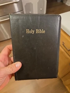 Vintage 1972 Holy Bible Red Letter Dictionary Concordance Nelson KJV Zip Up - Bild 1 von 10