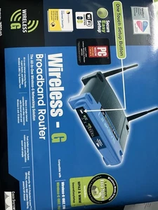 Linksys Wireless-G Broadband Router 2.4GHz (802.11b) 4 Port-WEP Model: WRT54G. - Picture 1 of 4