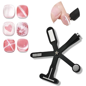 6 in 1 Katzenaugen Magnet Werkzeug, Verbessertes Katzenauge Gel Nagellack Magnet mit Silikon - Bild 1 von 8