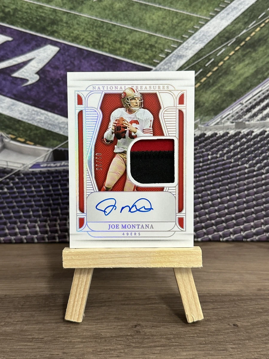 Panini Joe Montana Autographed Football Sports Trading Cards