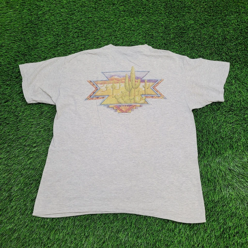 Vintage 90s Western Shirt Large 21x26 Gray - Image 1 of 4