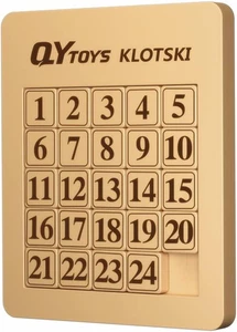 QY Toys 5X5 Klotski Puzzle Numero Scorrevole Magnetico Puzzle ABS Brain Teasers Giocattolo  - Foto 1 di 7
