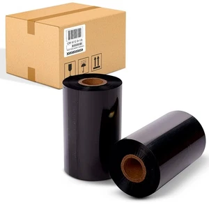 4.33" X 1182' Thermal Transfer Ribbons Zebra  1" Core 24 Rolls Wax - Picture 1 of 5
