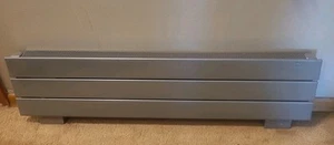 Runtal Wall Mounted Radiator - Gray- 240V - 36" NEW IN OPEN BOX. MADE IN USA - Picture 1 of 21