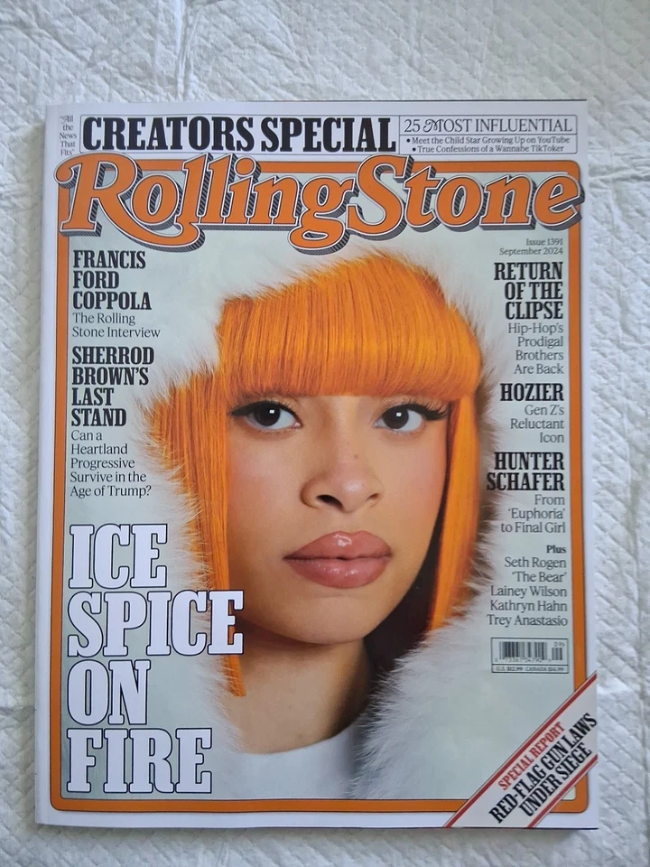 Rolling Stone Magazine Sept 2024 Creators Special Issue 1391 Ice Spice on Fire - Image 1 of 1