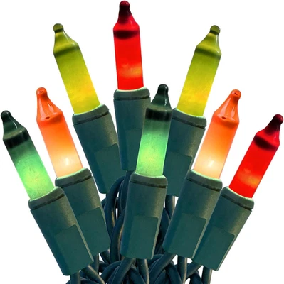 Christmas Lights 100 Count Clear Christmas Tree Lights String with Green Wire fo - Image 1 of 4