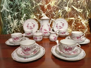 HUTSCHENREUTHER Maria Theresia LINDERHOF - edles 21 tlg. Kaffeeservice / 6 Pers. - Picture 1 of 9