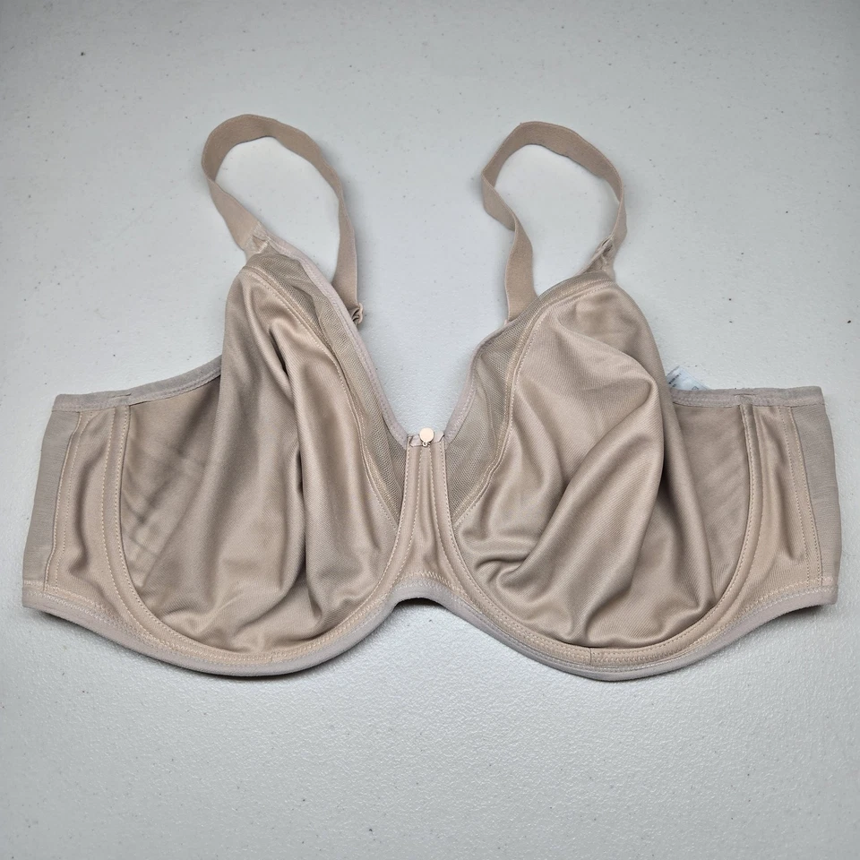 Sutiã Feminino Elomi 42DDD Bege Logotipo Underwired Alça Ajustável LEIA - Imagem 1 de 4