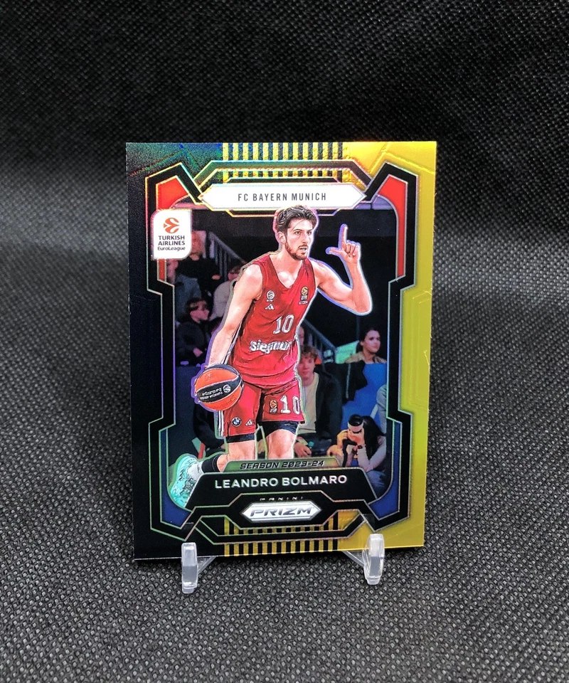2023-24 Prizm Turkish Airlines EuroLeague Leandro Bolmaro /5 BLACK GOLD SSP #106 - Image 1 of 4