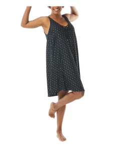 CONTOUR Women's Black Stretch Lace-Up Deep V Neck Adjustable Swimsuit Cover Up S - Picture 1 of 3