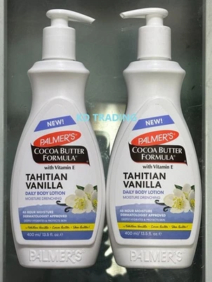 (2-Pk) PALMER'S ~TAHITIAN VANILLA Cocoa Shea Butter 48H MOISTURIZING BODY LOTION - Image 1 of 3