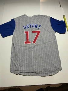 kris bryant cubs jersey majestic XLT - Picture 1 of 4