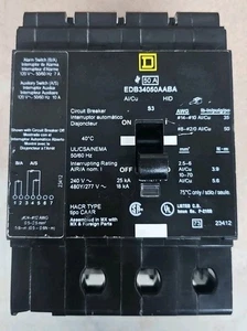 Interruttore Quadrato D EDB34050AABA 50 Amp 3 Poli NT - Foto 1 di 4