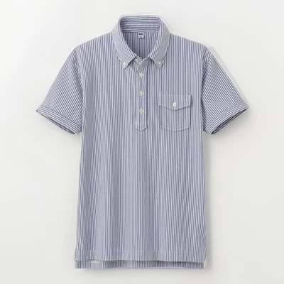 Colección Polo Michael Bastian X UNIQLO Hombre Talla XL Preppy Azul Rayas Usado en Excelente Condición Foto 1 de 4
