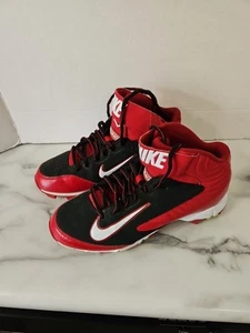 Nike Haurache keystone Youth 4.5 Baseball Shoes Red, Black and White - Picture 1 of 16