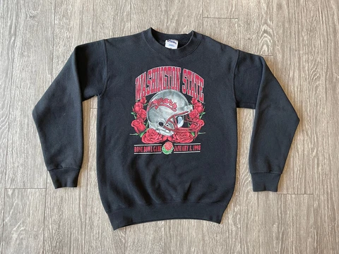 Vtg 1998 Washington State Rose Bowl Crewneck Sweatshirt Sz 14/16 Cover