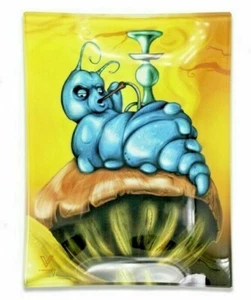 V Syndicate Small Tempered Glass Rolling Tray - Caterpillar - Shatter Resistant - Picture 1 of 1