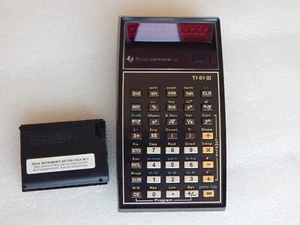 Vintage TEXAS INSTRUMENT TI-51-III Program Calculator Battery Pack BP-7 - Picture 1 of 11
