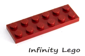 8 LEGO Dark Red Plate 2 x 6 (3795) - (8 Pieces) - Picture 1 of 1