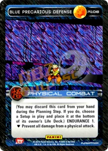 DBZ Dragon Ball Z TCG Panini Movie Collection R106 Blue Precarious Defense Foil - Picture 1 of 1