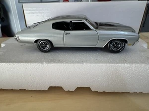 Franklin Mint 1970 Chevelle SS 454 Cortez Silver LE 209 of 250 1:24 Malibu - Picture 1 of 12