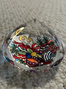 Amia Studios Kunstglas Diamantform Weihnachten Briefbeschwerer - Bild 1 von 5