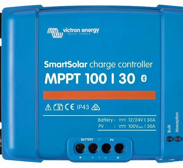 VICTRON SMART SOLAR MPPT 100/30 SOLAR CHARGER CONTROLLER WITH BLUETOOTH 12/24V 3 - Image 1 of 1