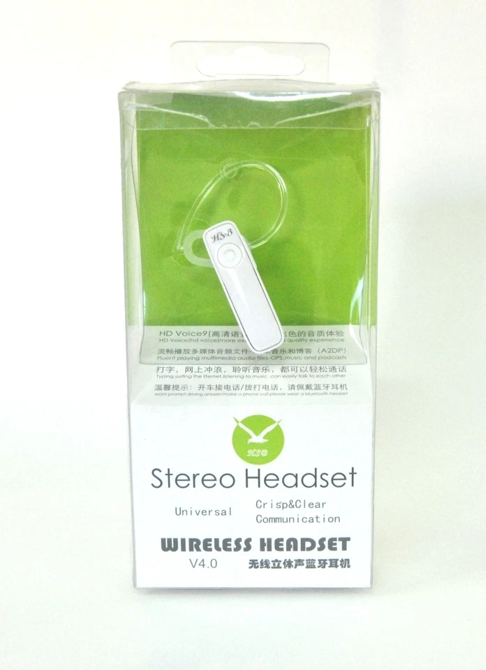 Auricolare Bluetooth Headset Rettangolo A2dp 4.1 Wireless Musica Chiamate hsb - Immagine 1 di 1