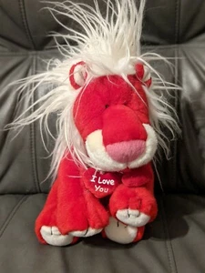 Russ Berrie Rex The Red Lion 9" Stuffed Plush Animal Toy - Picture 1 of 8