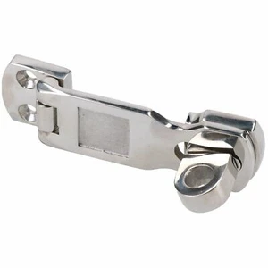 Cerradura giratoria de escotilla de cabina de armario fundido de alta resistencia de acero inoxidable 316 con cerrojo y grapa - Imagen 1 de 8