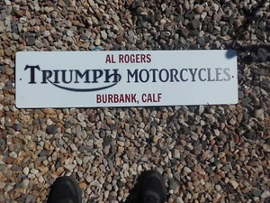 Insegna The Fastest Indian Triumph Motorcycles Burbank California - Foto 1 di 3