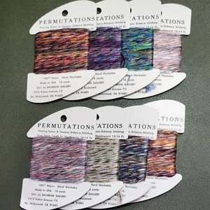 Permutations Varying Colors By Rainbow Gallery Needlepoint Long Stitch 10 Yards - Picture 1 of 17