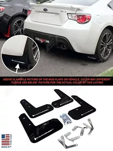 Rally Armor UR Black Mud Flaps w/ White Logo for 2013-2017 Subaru BRZ Scion FR-S - Picture 1 of 1