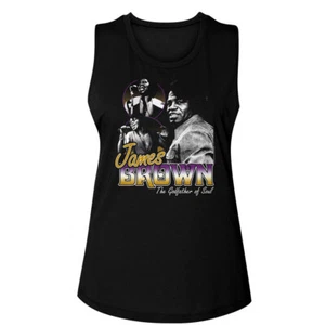 James Brown El Padrino De Soul Soul Power Camiseta Muscle Tank Mujer - Imagen 1 de 3