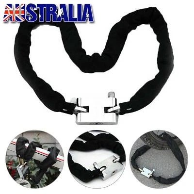 New Motorcycle Bike Bicycle Heavy Duty Chain Lock High Security Hardened Steel - Image 1 of 4