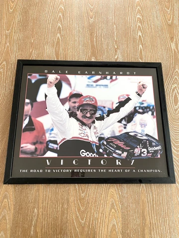 1999 Dale Earnhardt Nascar VICTORY THE HEART OF A CHAMPION Poster Print Framed Cover