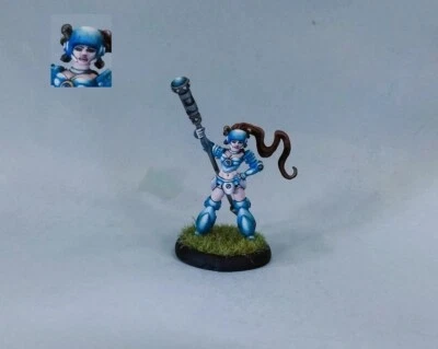 Warmachine painted miniature Female - Image 1 of 2