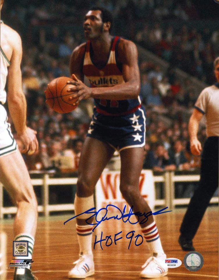 Elvin Hayes SIGNED 11x14 Photo + HOF 90 Washington Bullets PSA/DNA AUTOGRAPHED - Image 1 of 1