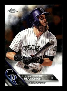 2016 Topps Chrome Baseball Charlie Blackmon #15 Colorado Rockies - Picture 1 of 2