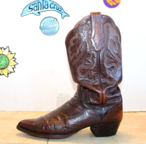 THIEVES MARKET El Dorado Handmade Exotic Brown Men Boots, Size 9.5 D USA Made. - Picture 1 of 16