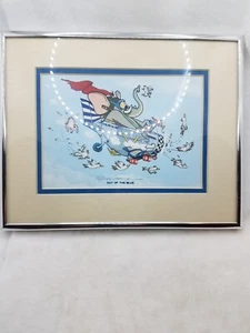 robert marmor signierter Druck "Out of the Blue" Metallrahmen gebraucht - Bild 1 von 2