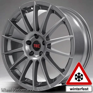 18 Zoll T7 Alufelgen 8x18 4x100 ET35 in grau für BMW Mini - Bild 1 von 8