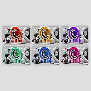 Abstraktes Bild mit harmonischen Farben - Light and Color Collection - G2 - Bild 1 von 4