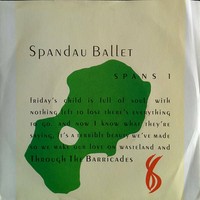 Lp 33 Giri Spandau Ballet Through The Barricades 1986 Ebay